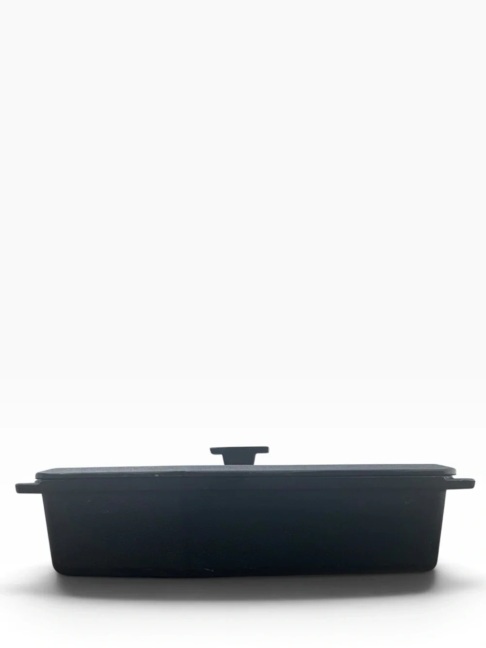 SMITH & CLARK CAST IRON SKELETON COFFIN BREAD LOAF PAN WITH LID